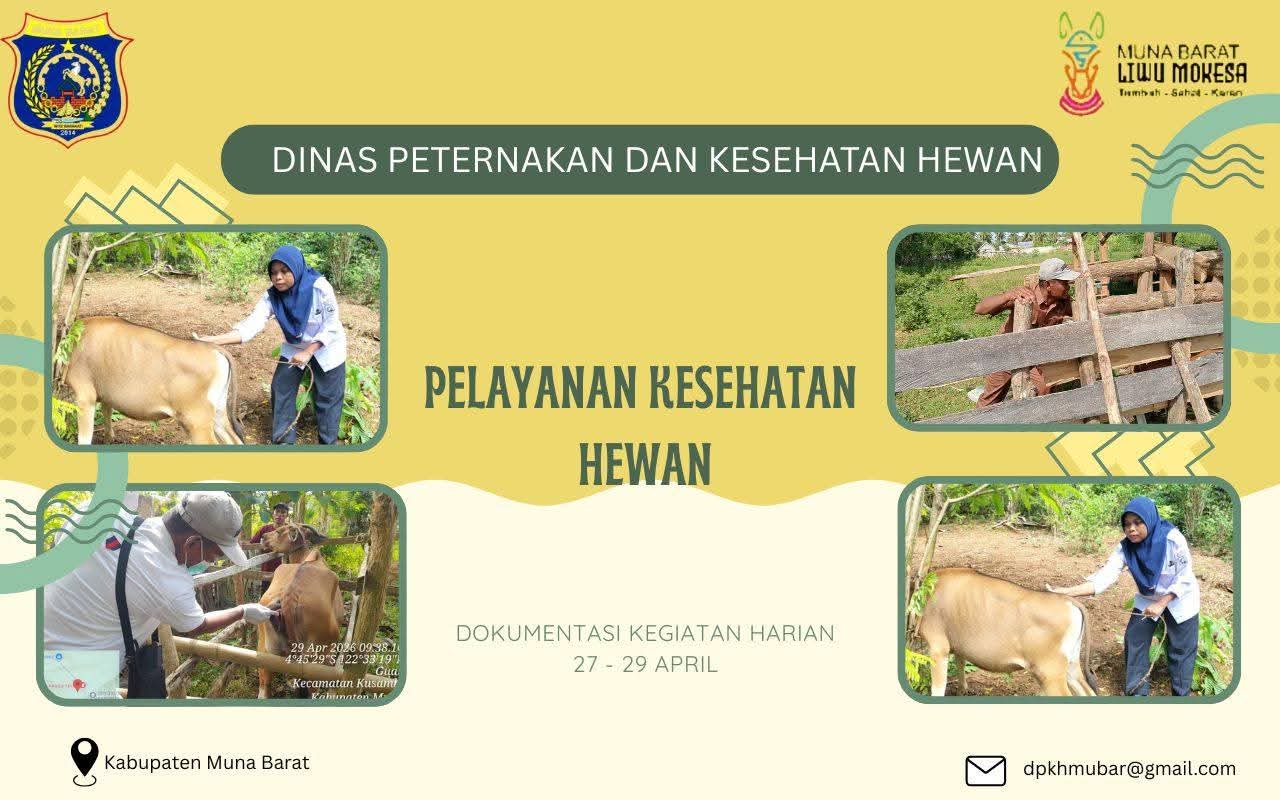 Tingkatkan Produktivitas Ternak, Dinas Peternakan Muna Barat Gelar Pelayanan Kesehatan Hewan di Lawa dan Kusambi