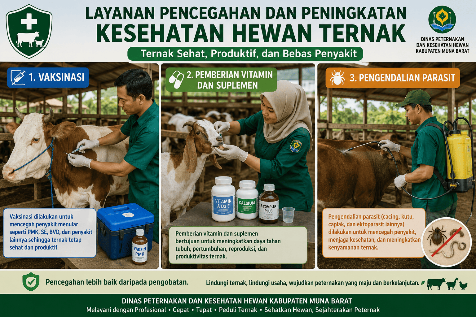 Layanan Pencegahan dan Peningkatan Kesehatan Hewan